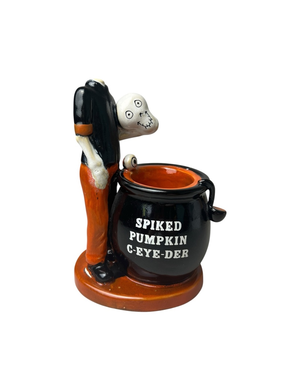 Yankee Candle Halloween Spiked Pumpkin C-Eye-Der Tea Light Holder NEW